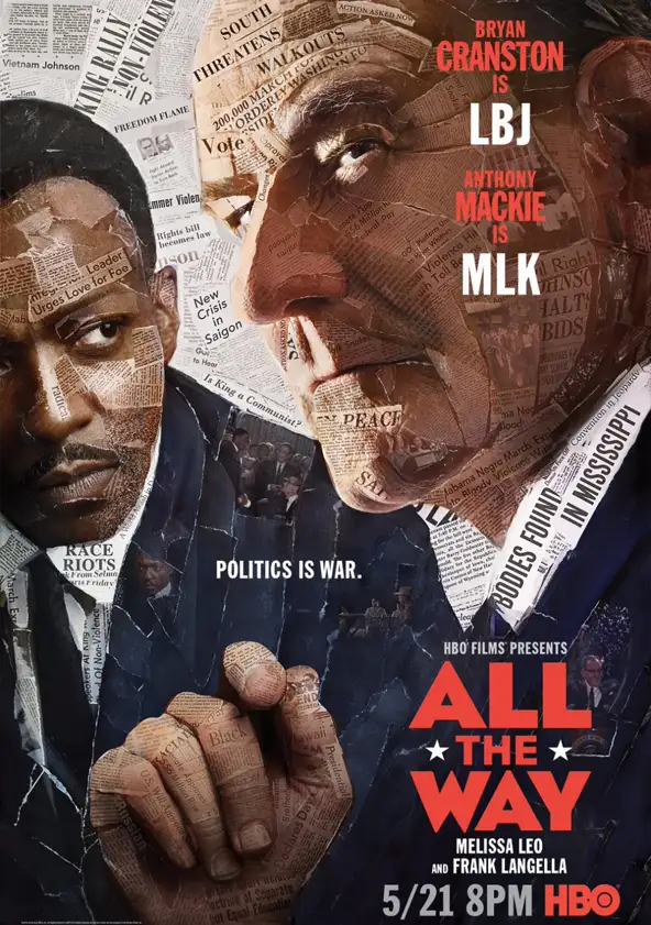 All the way (2016), avec Anthony Mackie - Affiche officielle du film