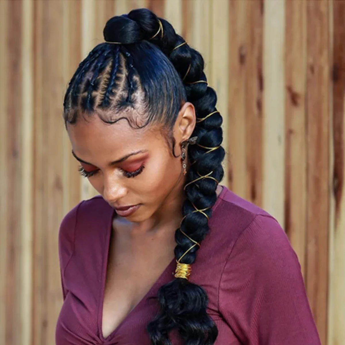 15 inspirations magnifiques de ponytail braid tendance